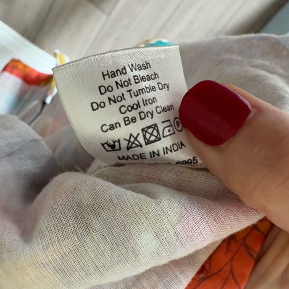 Anthropologie LOVE THE LABEL FLORAL PRINT FRONT ZIPPER DRESS - Picture 12 of 12